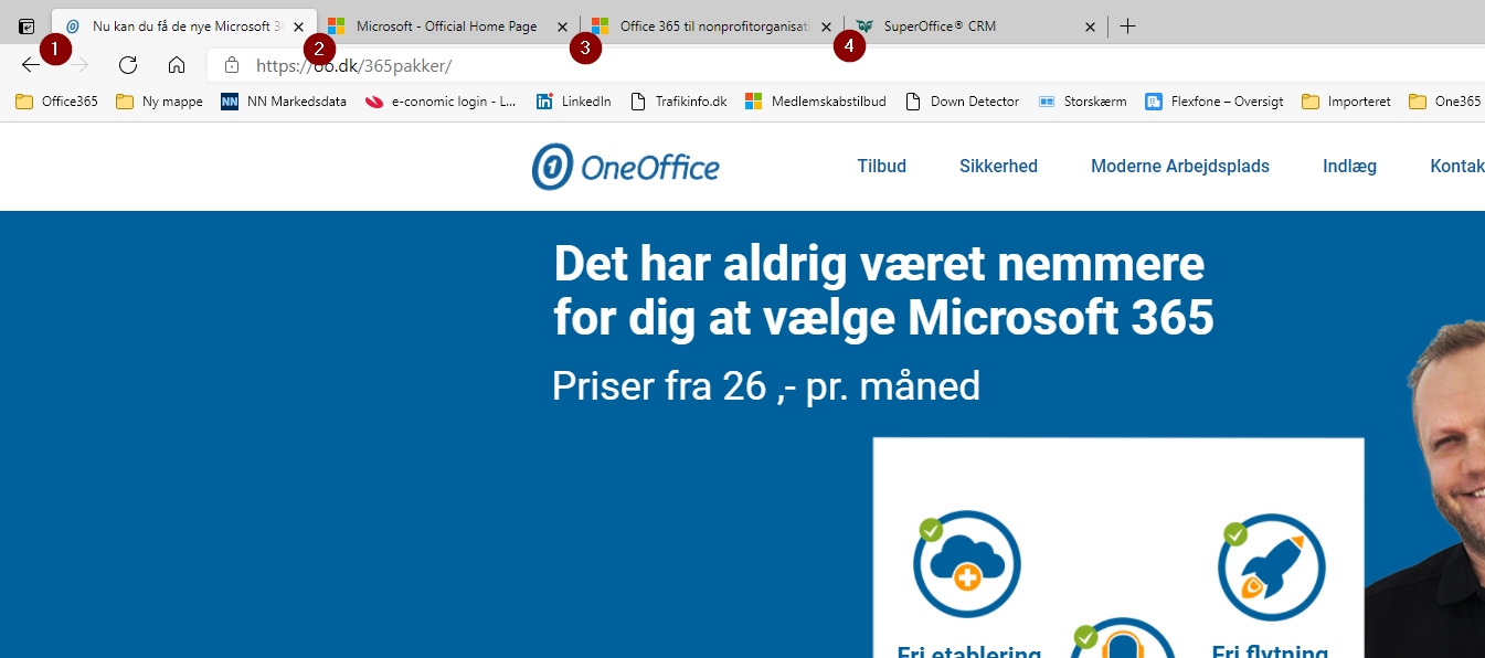OneOffice: Microsoft Edge browseren 2