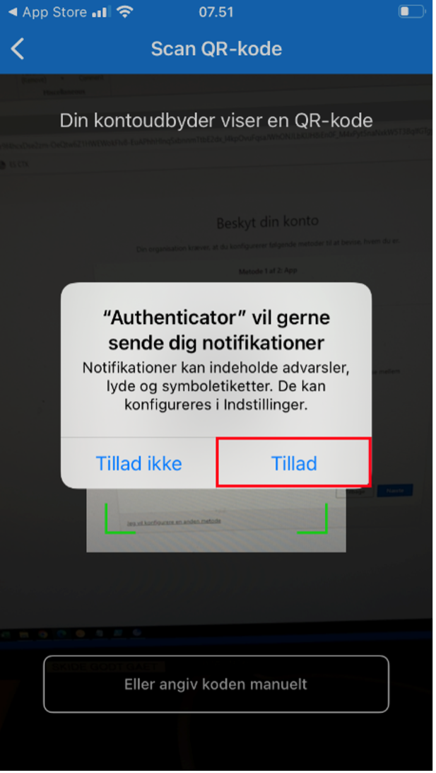 Vejledning i opsætning af Multi Factor Authentication på din iPhone - billede 10